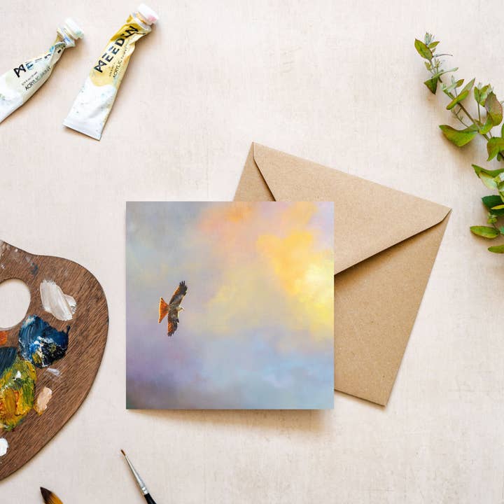 Portrait of Clouds - Wholesale Everyday Greeting Card - Red Kite Greetings Card - Luxury Textured Cardstock2