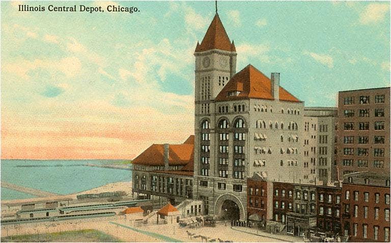 Found Image Press - Wholesale Sticker - Sticker CH-286 Central Depot, Chicago, Illinois0