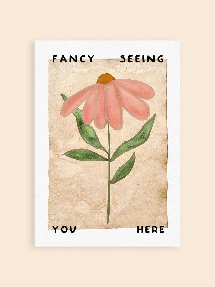 Fancy att se dig här konsttryck för wholesale av Hand and Palm