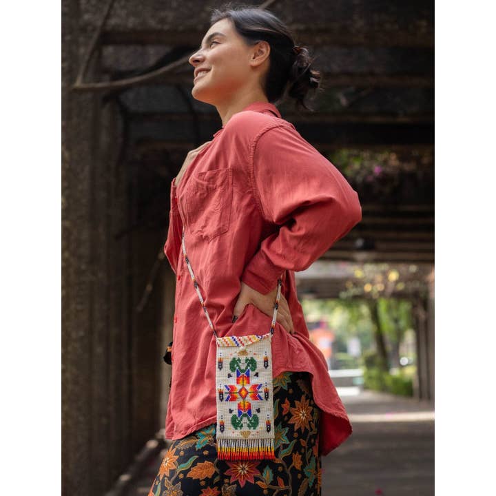 Mother Sierra – bolsa tiracolo - Mulher por atacado – Mustang Sally - Bolsa Nativa com Missangas em Estilo Vintage1