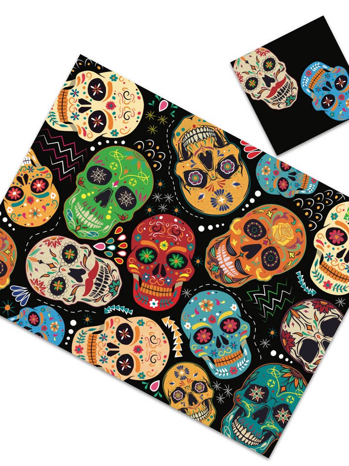 HALLOWEEN - DIA DE LOS MUERTOS PLACEMAT for wholesale by C SQUARED DESIGN