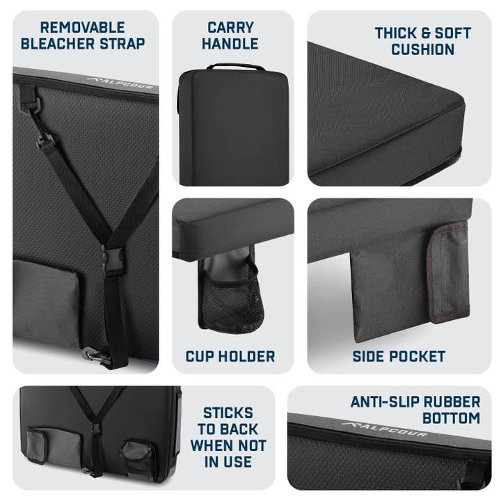 Alpcour - Wholesale Outdoor Chair - Alpcour Heated Stadium Cushion with Pockets