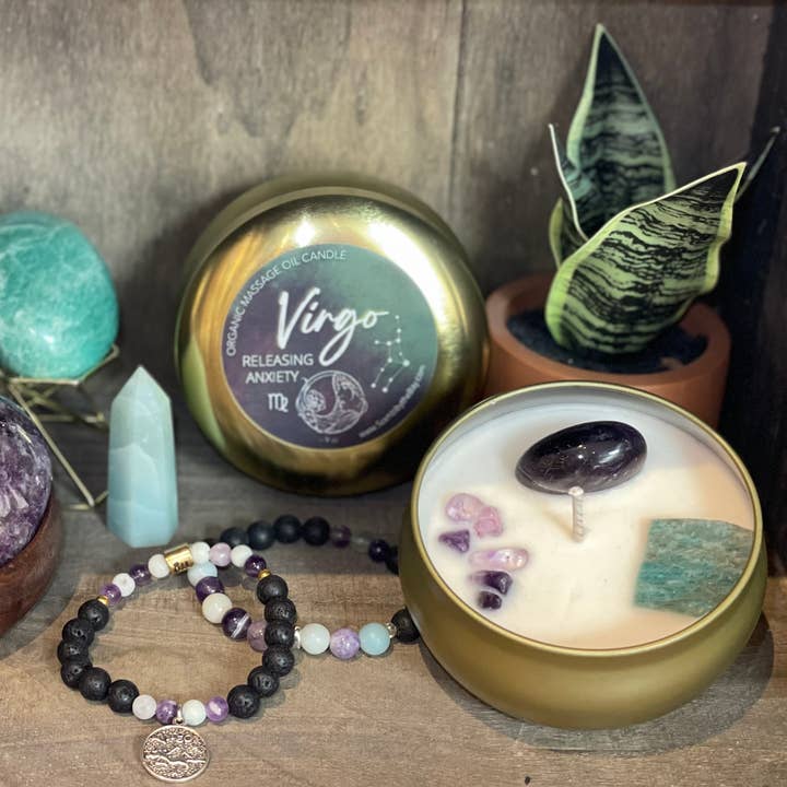 Scents by the Bay - Wholesale Travel Candles - Zodiac Hydrating Massage Oil Candles11