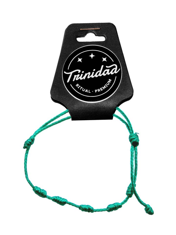 Bracelet 5 knots thread Green for wholesale by trinidad