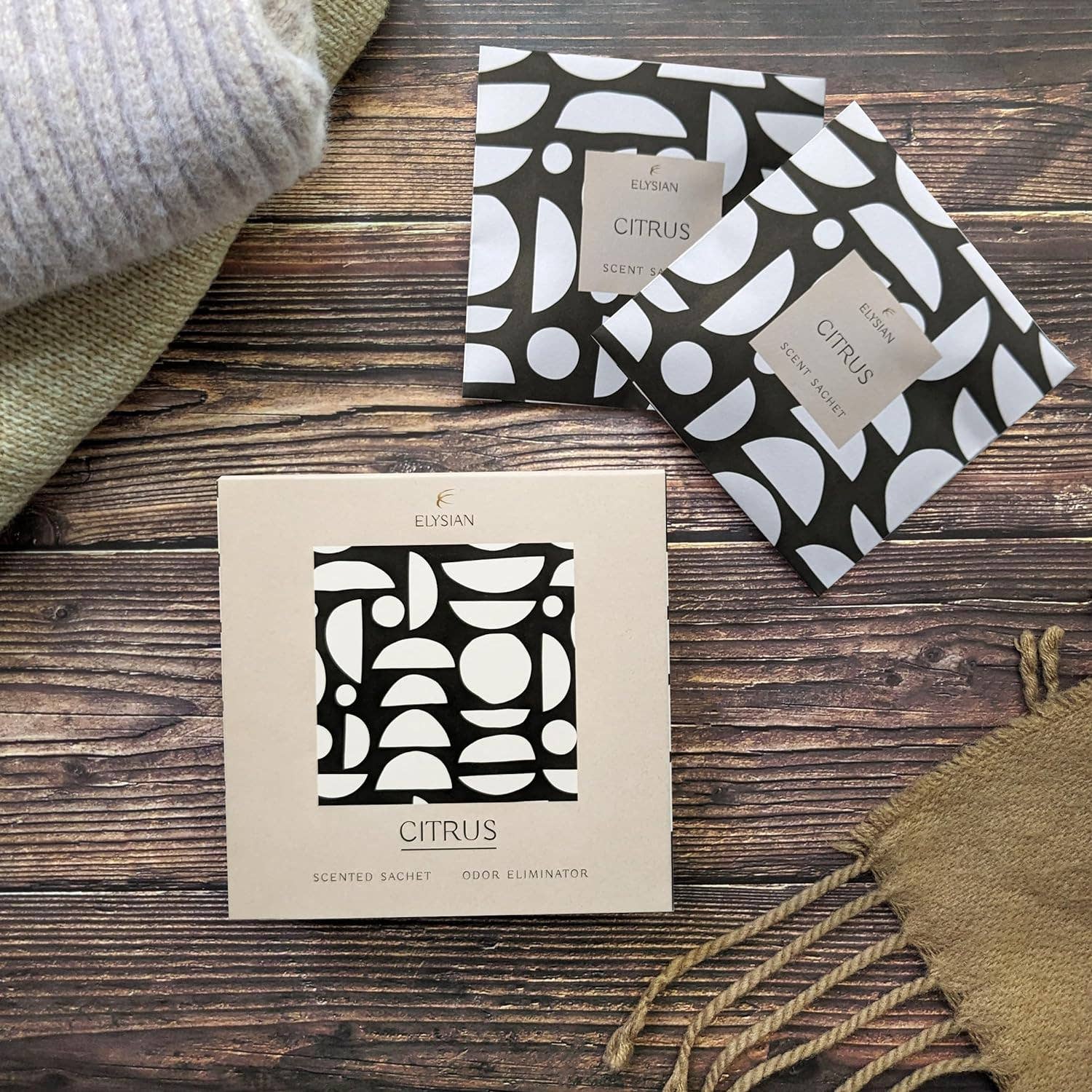 Robert Frederick Ltd - Wholesale Sachet - Elysian Scented Sachet - Set of 4 Citrus1