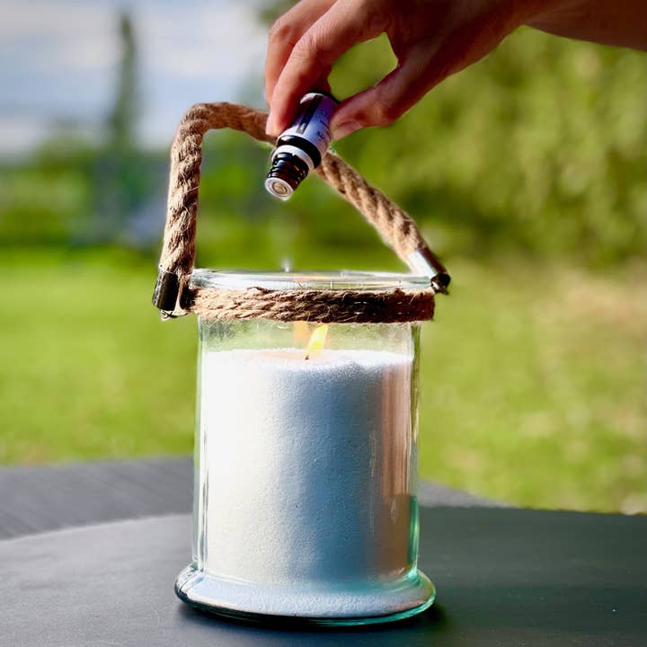 Les Allumées - Sables de bougie - Wholesale Jar/Filled Candle - Pure White CANDLE SAND