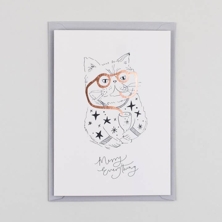 Merry Everything Christmas Card for wholesale by Katie Housley