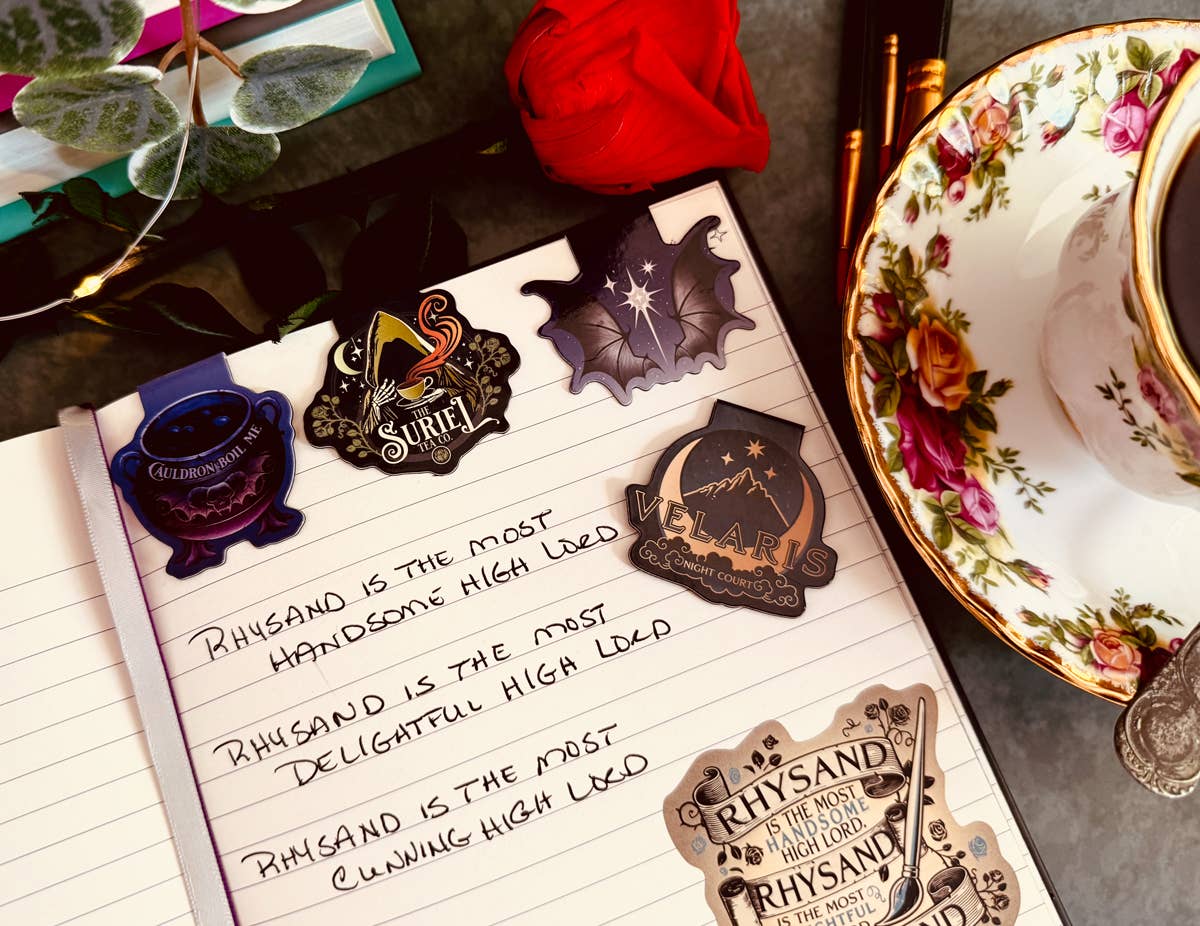 Conquest Journals - Wholesale Bookmark - A Court of Thorns and Roses Magnetic Bookmarks (4-Pack)1