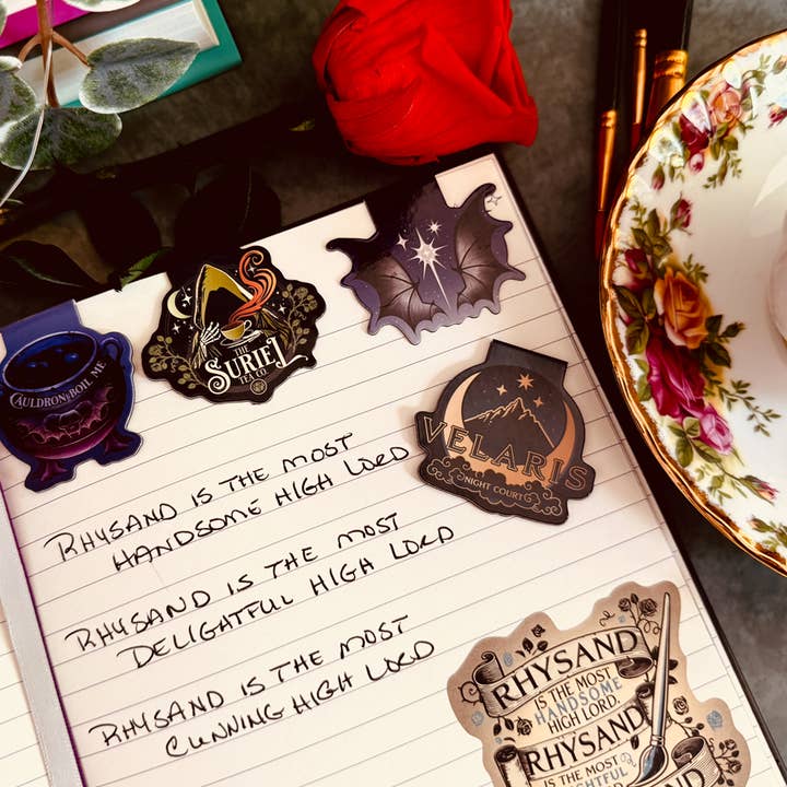 Conquest Journals - Wholesale Bookmark - A Court of Thorns and Roses Magnetic Bookmarks (4-Pack)1