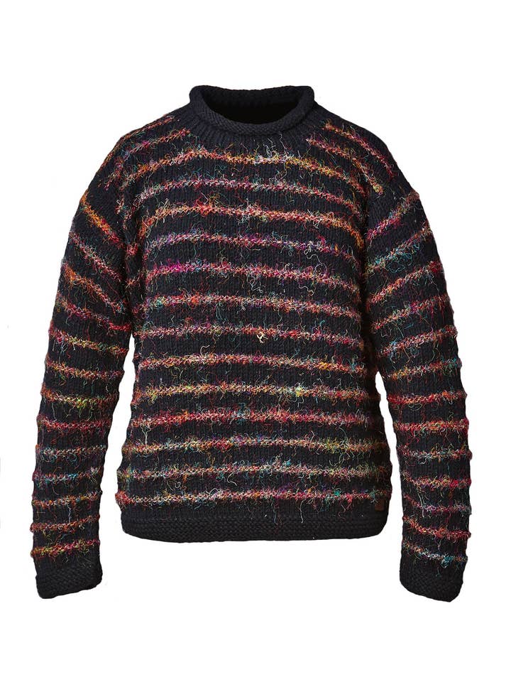 Khyana Genanvendt Silke Mix Rullekrave Sweater for engroshandel hos Namaste