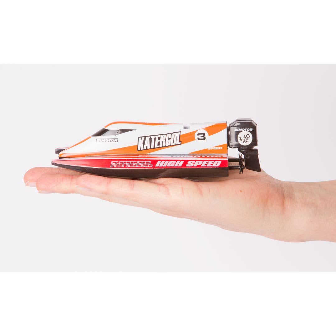 HQ Kites & Designs - Vente Voiture/camion miniature – enfant - Mini bateau de course RC, rouge2