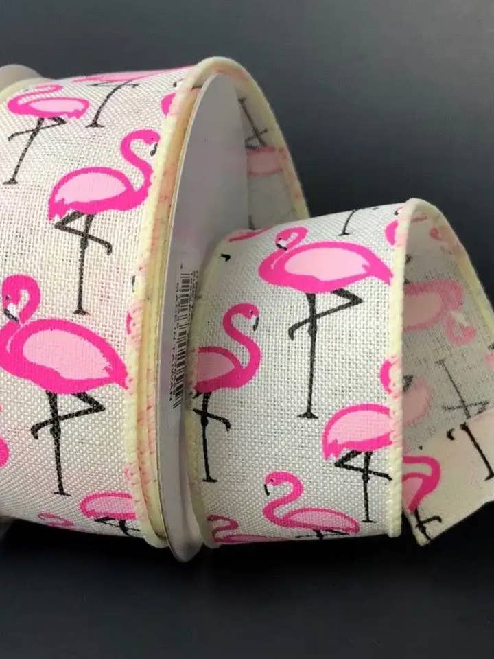 Ruban en toile de jute Flamingo, 10 mètres, filaire pour la vente par Grace company