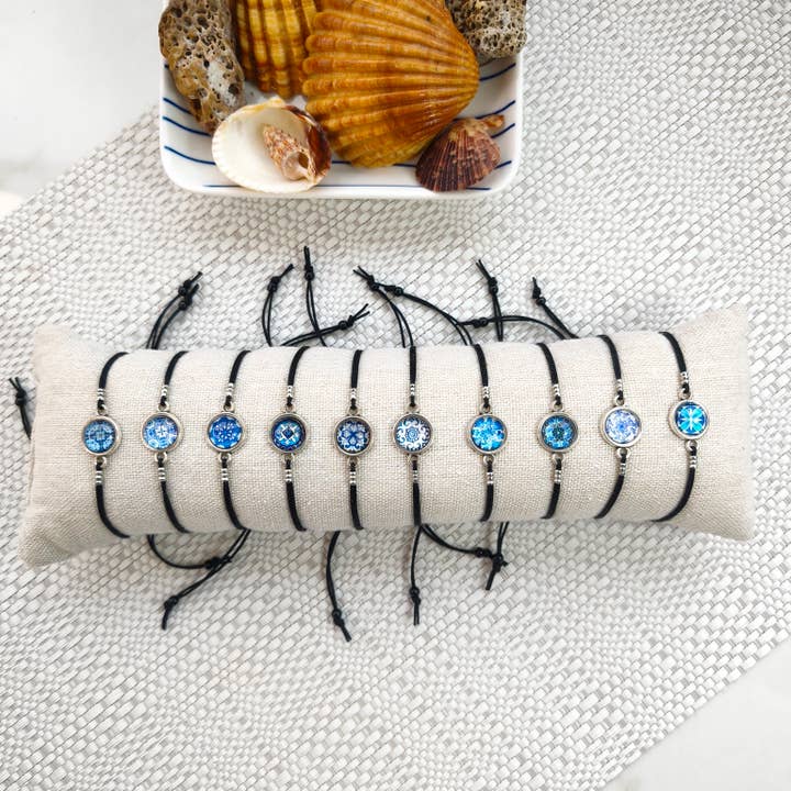 Pack de 10 Bracelets "Azulejo Portugais" – Assortiment Exclusif pour la vente par Atelier Curva