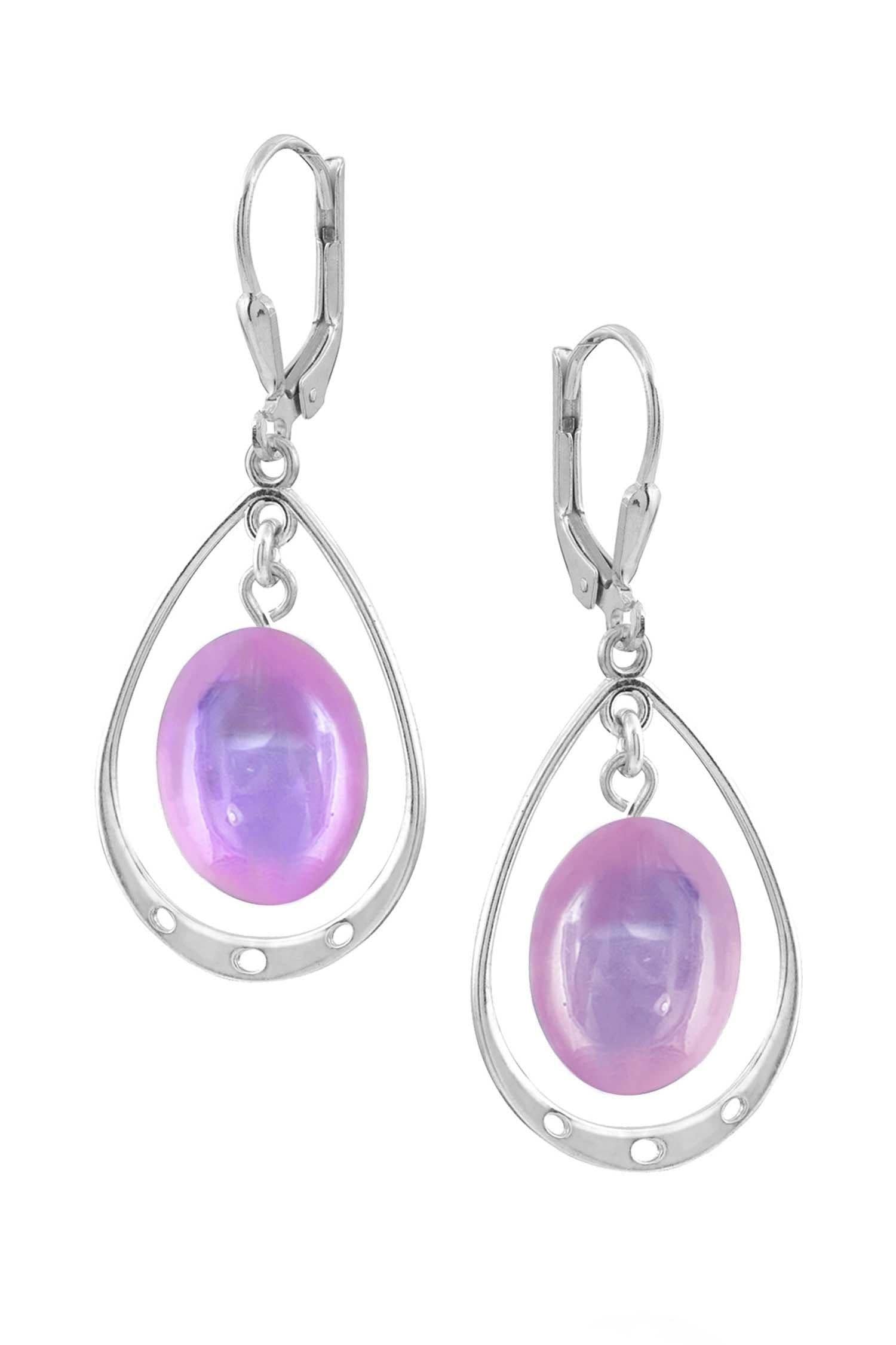 LeightWorks - Vente Boucles d'oreilles pendantes - Boucles d'oreilles ovales avec boucle8