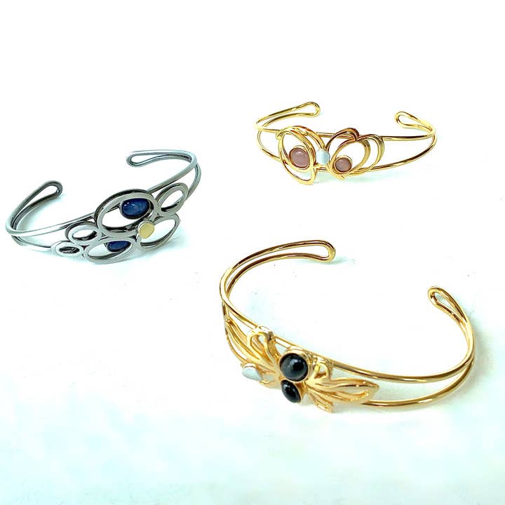 Christophe Poly / Crono Design - Vente Bracelet manchette - BRACELETS (B) - Manchette en fil en tailles 1 et 2, toutes deux ajustables37