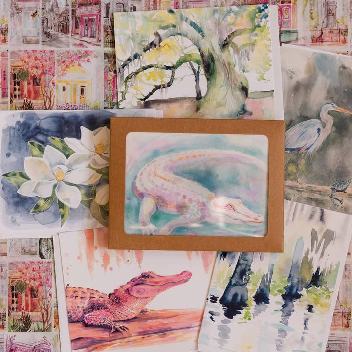 Lyla Clayre Studio - Wholesale Stationery/Notecard Set - Swamp Stationery Set
