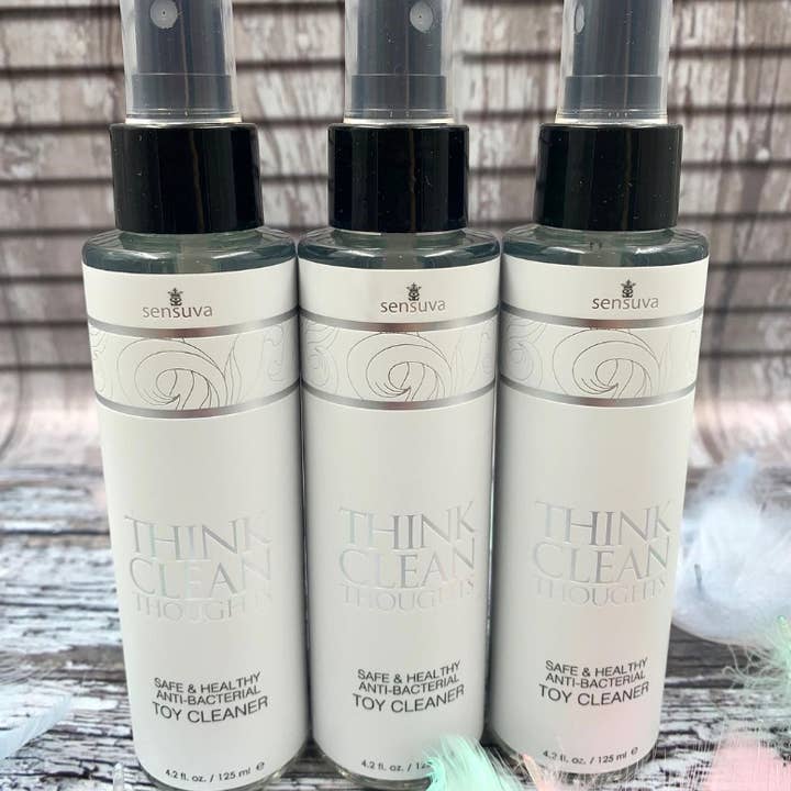 Sensuva - Wholesale Makeup Brush Cleaner - Think Clean Thoughts Anti Bacterial Toy Cleaner 4.2 fl.oz.1