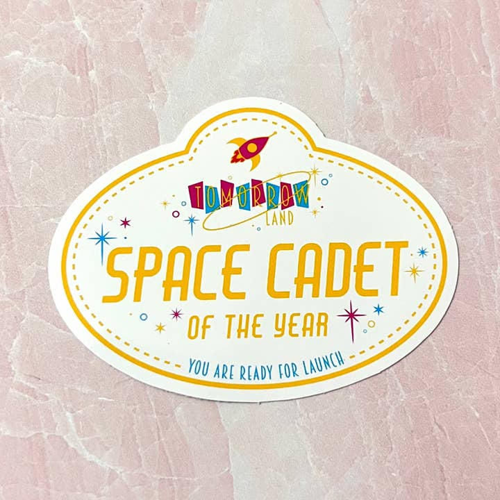 Space cadet navneskilt klistermærke for engroshandel hos Charmed & Cozy