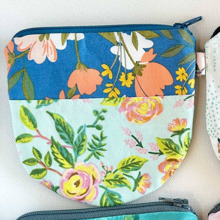 edeenut - Wholesale Coin Purse - Women's - Eco fabric scrap Mix. ROUND ZIPPER BAG Coin Purse Wallet8