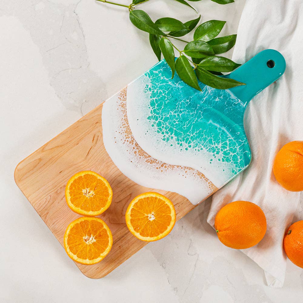 Kay Hova Art + Home - Wholesale Cheese Board - Rect. Serving Board w/ Handle3