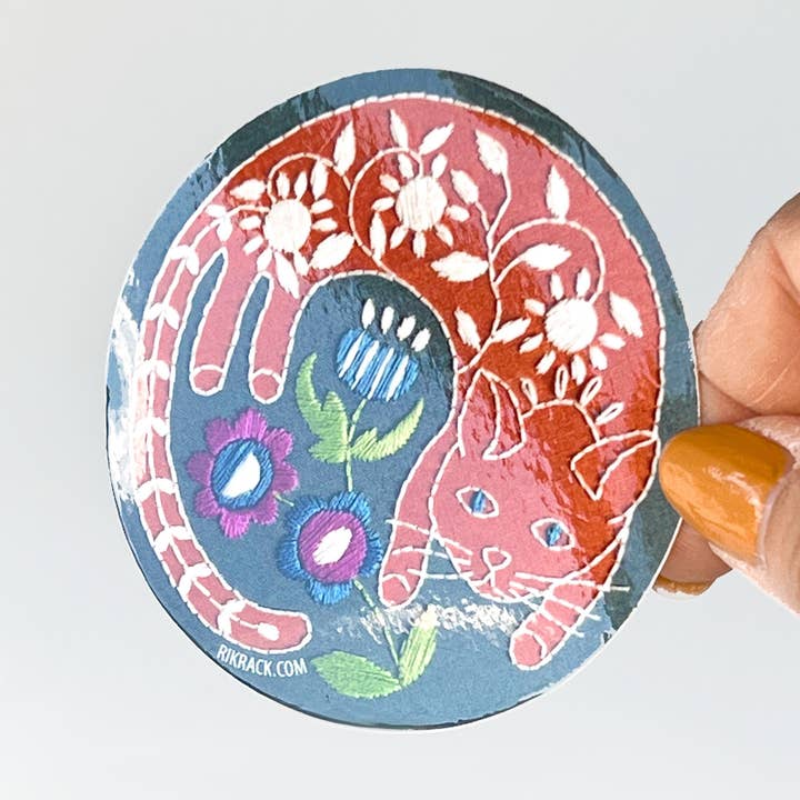 Have Cat 3 „vinyl cirkel klistermærke for engroshandel hos Rikrack