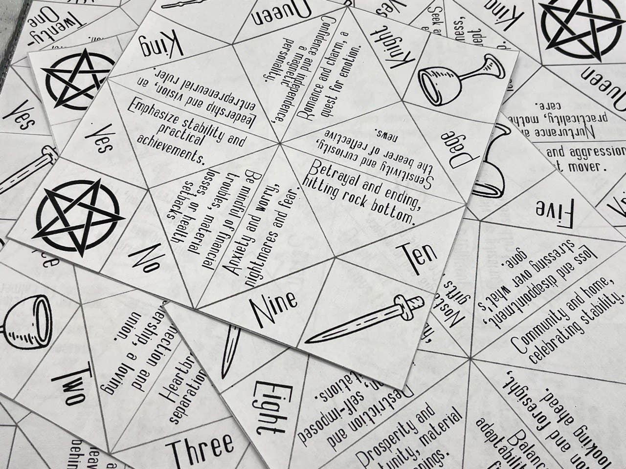 sunny d4z3 art collective – wholesale Tarot cards – fortune tellers- tarot to-go- fold at home tarot study aide2