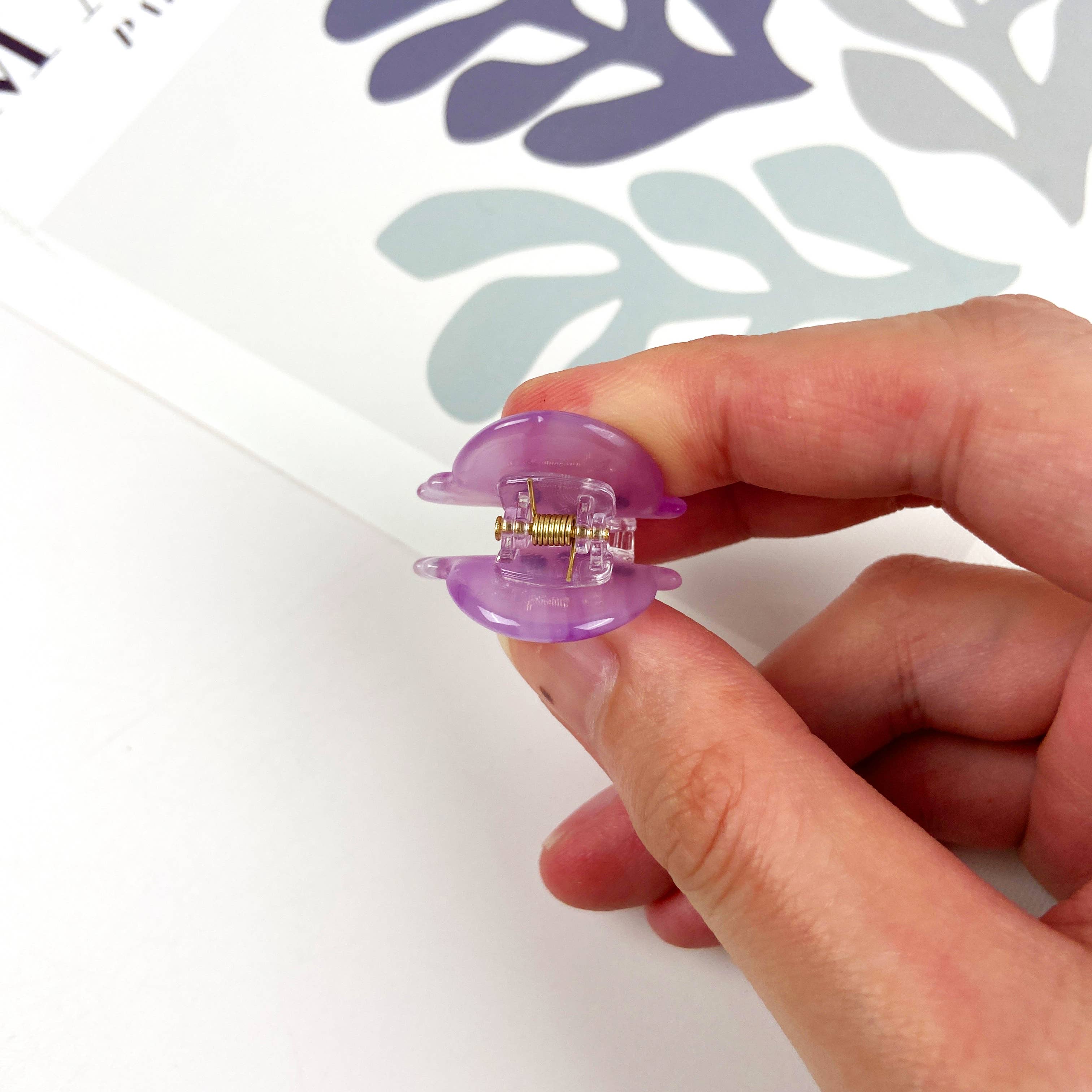 TheDivaSoap – Engroshandel Hårspænde - Dame – Acetat mini marine life hårklip krabbekonkylie kloklemme9