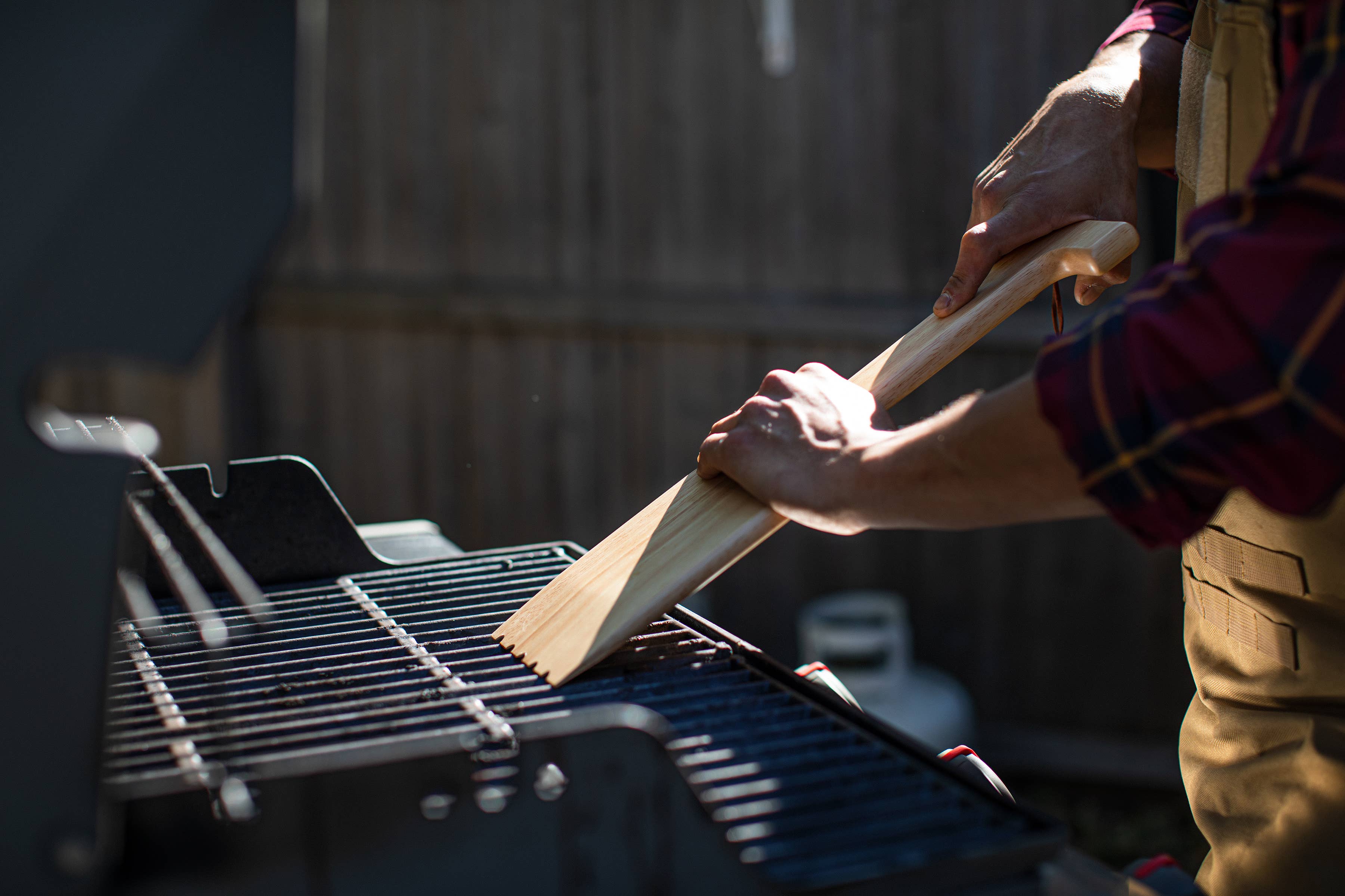 Parawood Hardwood BBQ Grill Scraper w/ Bottle Opener - Core for wholesale on Faire11