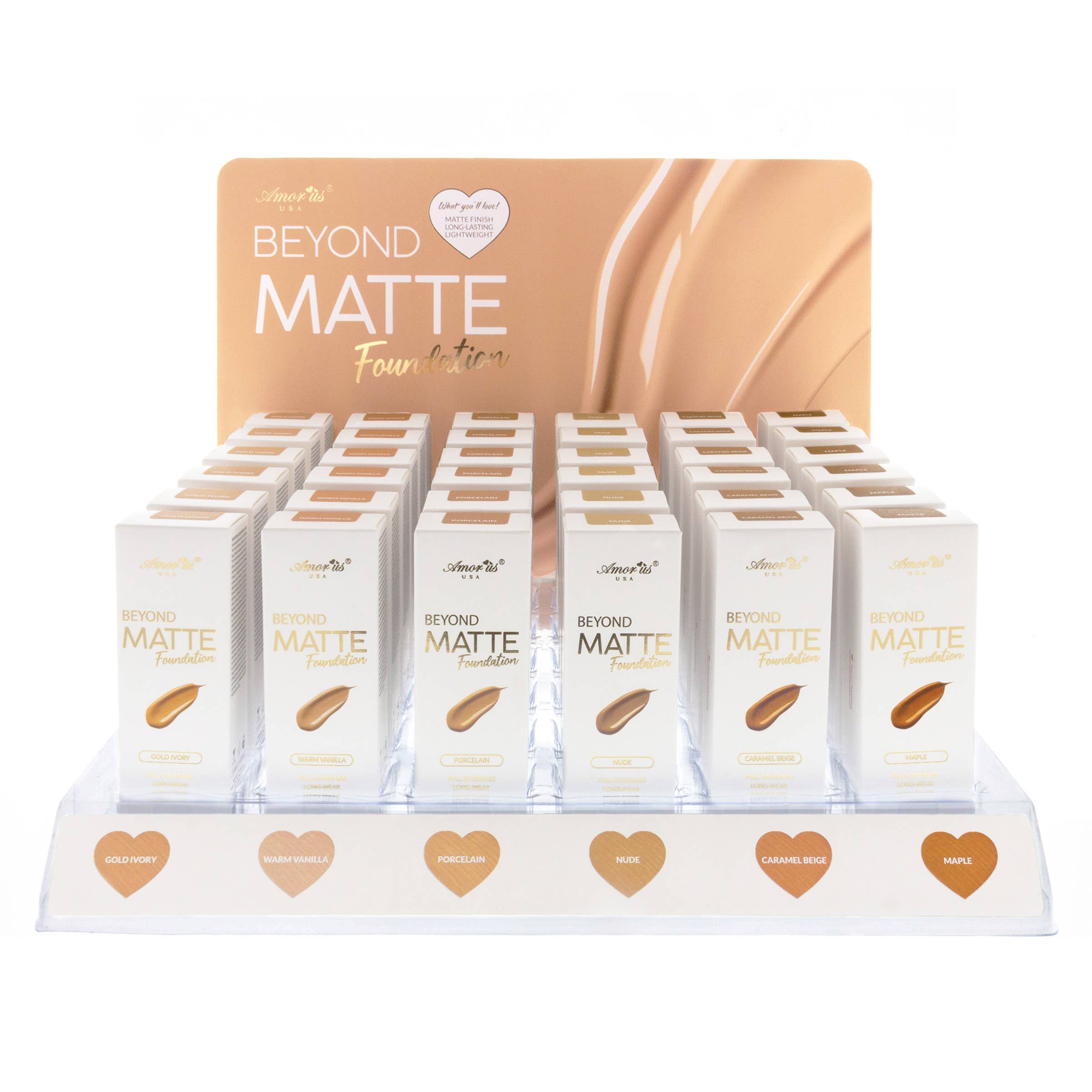 Amorus USA - Wholesale Foundation - Amorus Matte Foundation(Beyond Matte Foundation) Display5