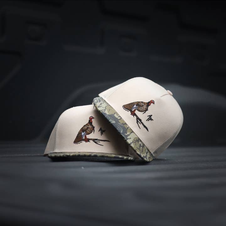 American Fetcher - Wholesale Trucker Hat - Unisex - Roosted - Khaki Treestand