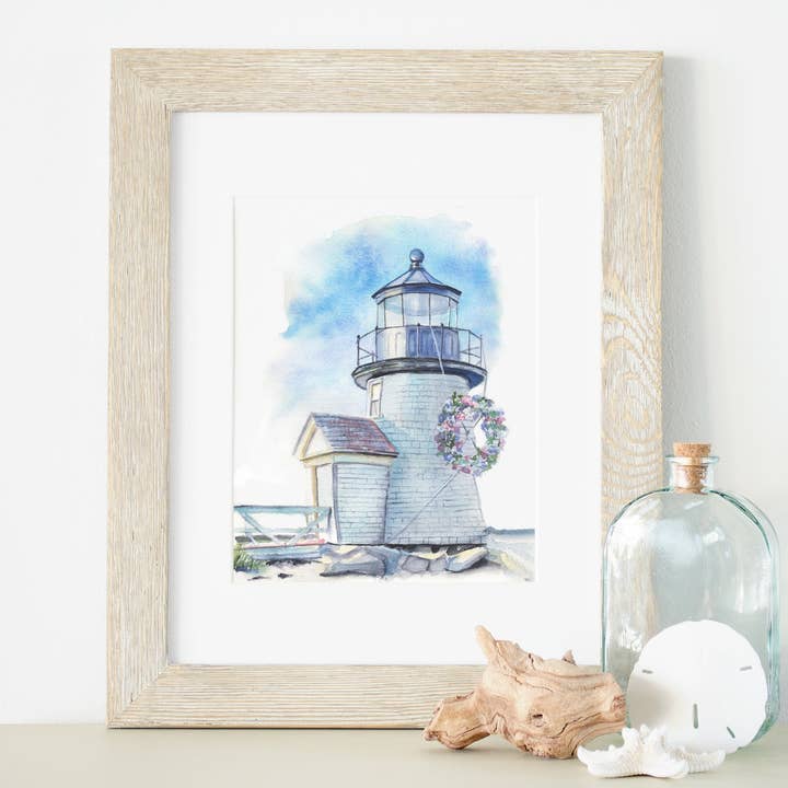 Brant Point Summer de 8 x 10 o 5 x 7 pulgadas. Impresión de bellas artes para venta al por mayor de ALR Designs