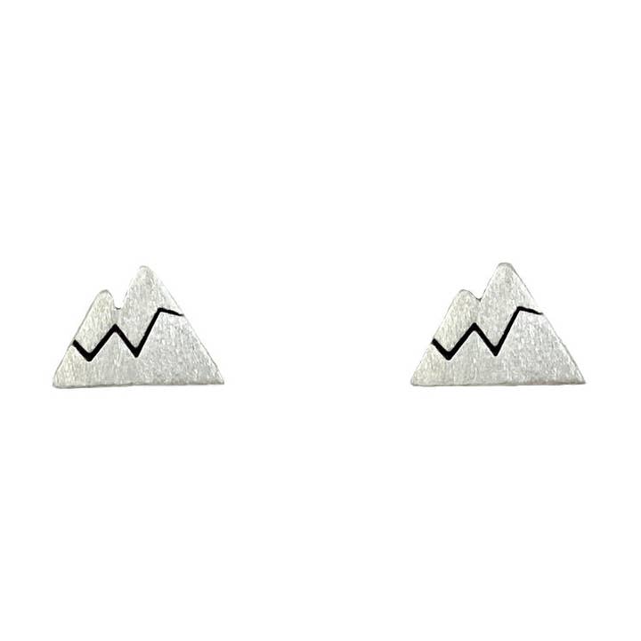Sterling Mountain Cutout Post Earrings for wholesale by Alison Kelley Designs
