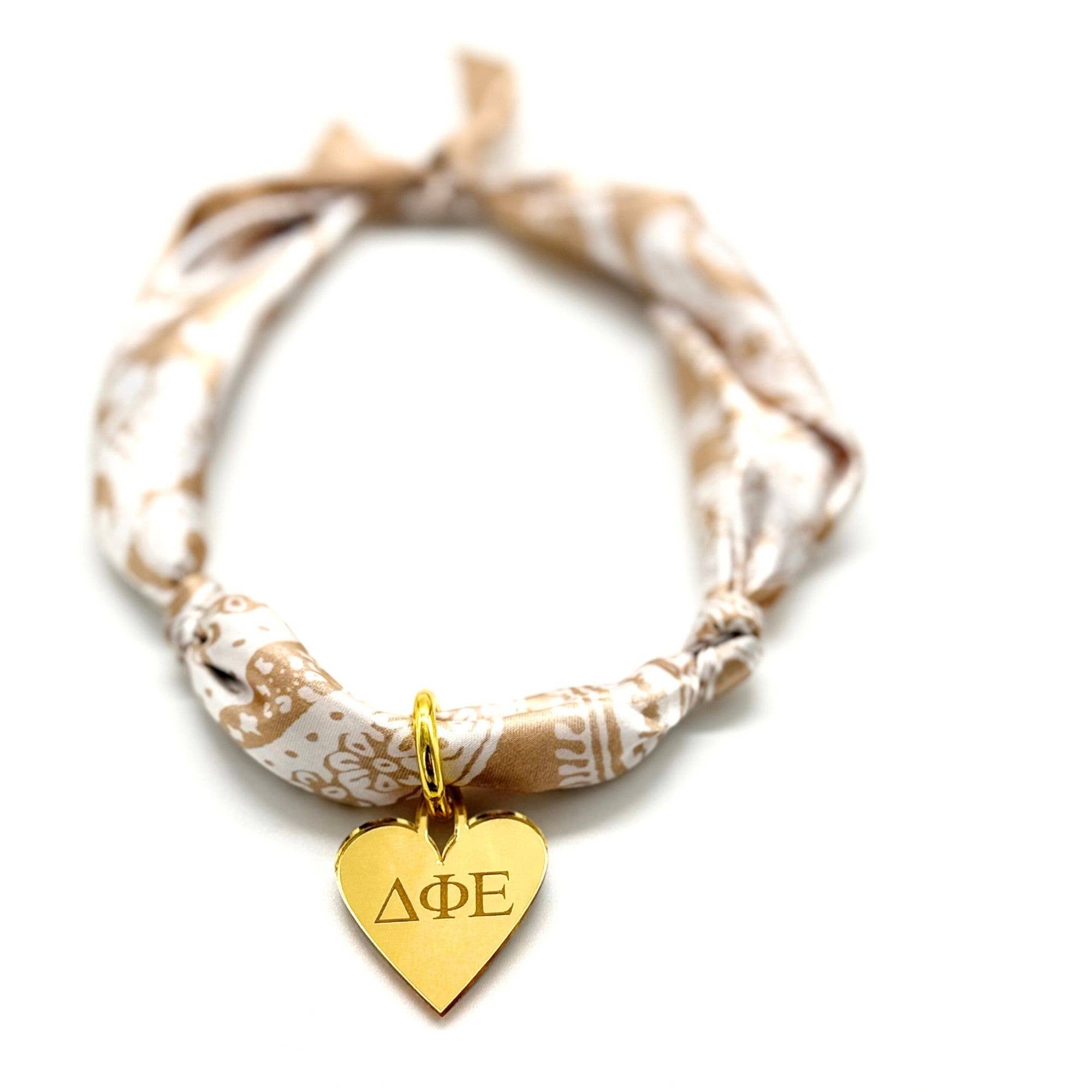 Sarahndipity Shop - Wholesale Scarf - Women's - Sorority Scarf with Engraved Greek Letter Gold Heart Charm29