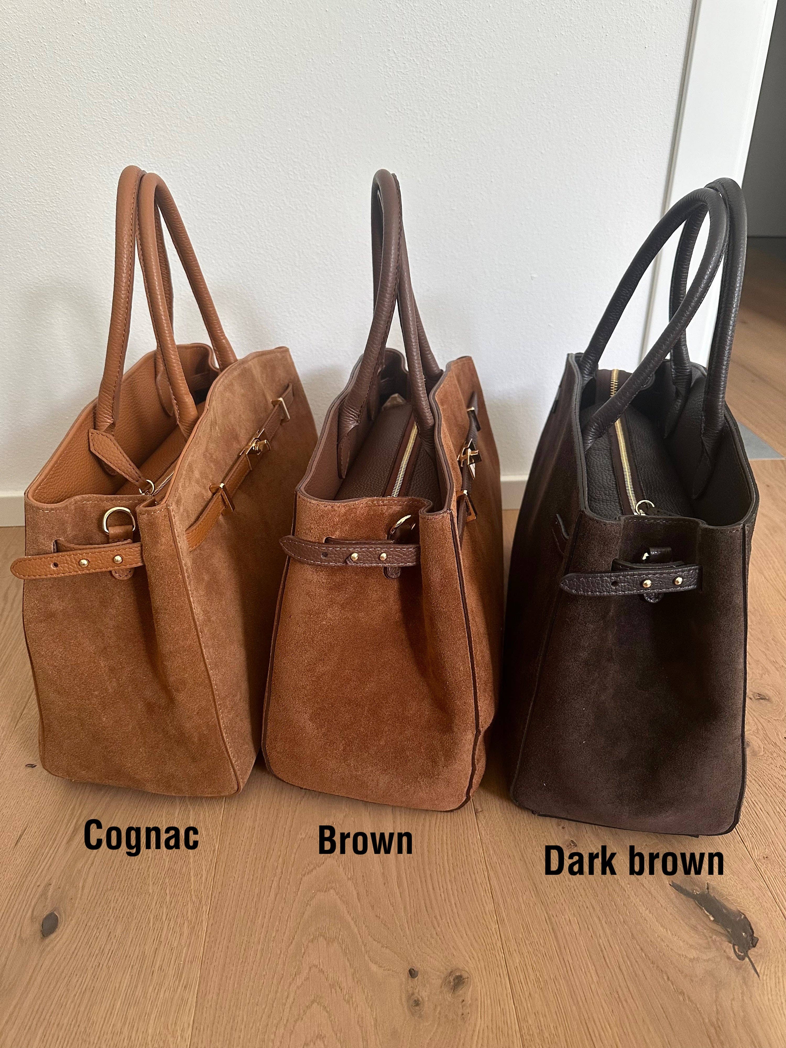 Zhade - Wholesale Top Handle Bag - Women's - AMELIA BIG- suede3