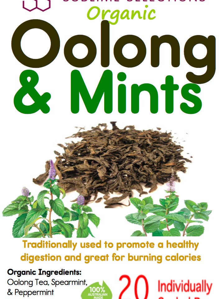Oolong & Mint - Sachet de thé pour la vente par Australian Tea House