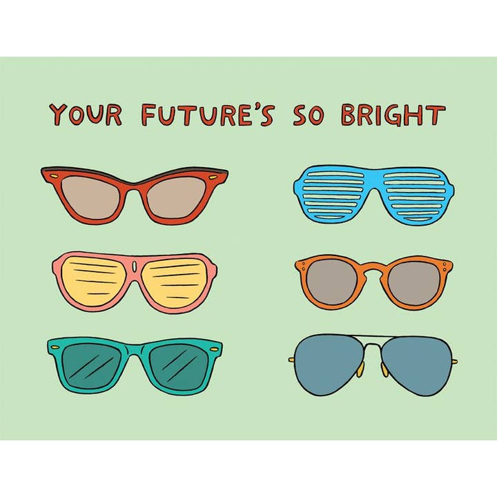 Abschlusskarte „Your Future's So Bright“ für den Großhandel von THE FOUND