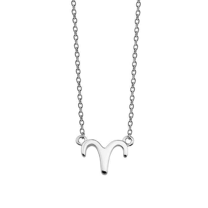 Zodiac Aries Necklace Silver ZN004S for wholesale by jwls4u
