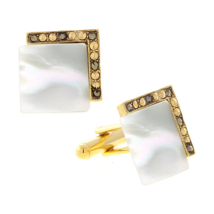 1928 Jewelry Art Deco Style Square Cufflinks for wholesale by 1928 Jewelry