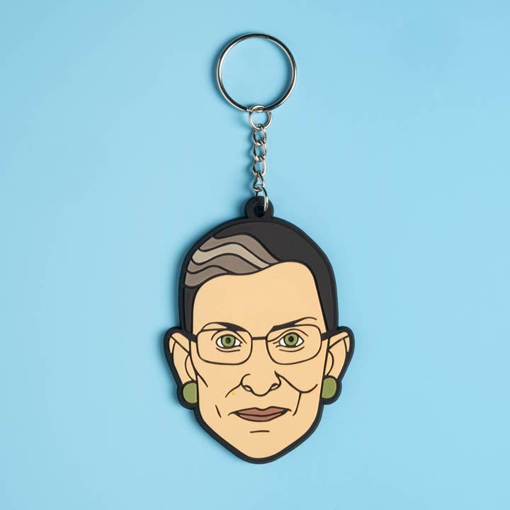 Ruth Bader Ginsburg Keychain for wholesale by Dissent Pins