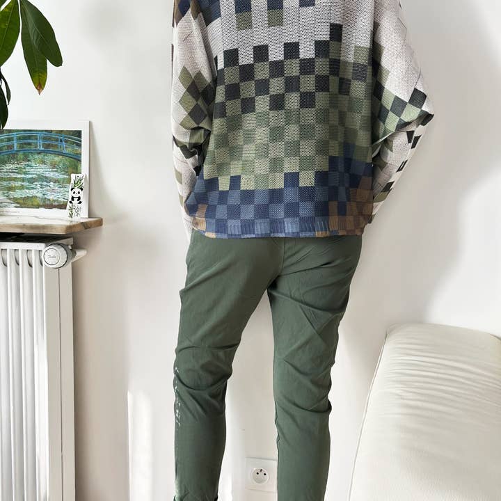 ZAFA PARIS - Wholesale Knit Sweater - Women's - 29F12H57-192-Printed knitted sweater