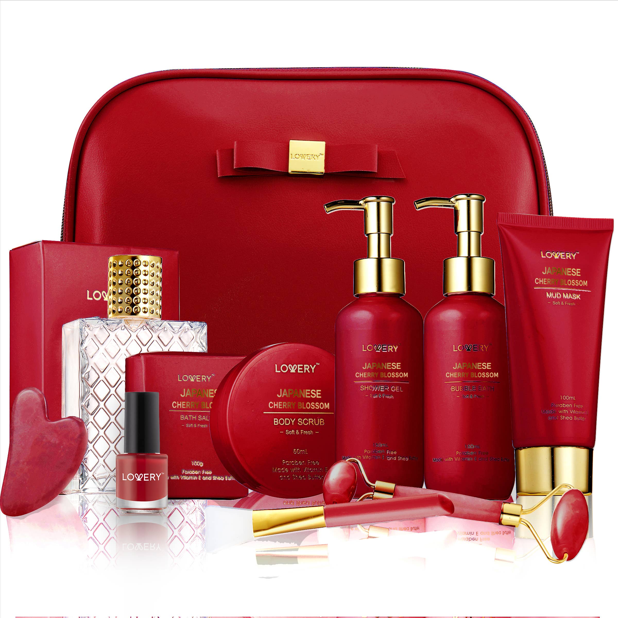 Lovery – wholesale Bath & body set – Luxury Japanese Cherry Blossom Body Care Spa Gift Set - 11pc0