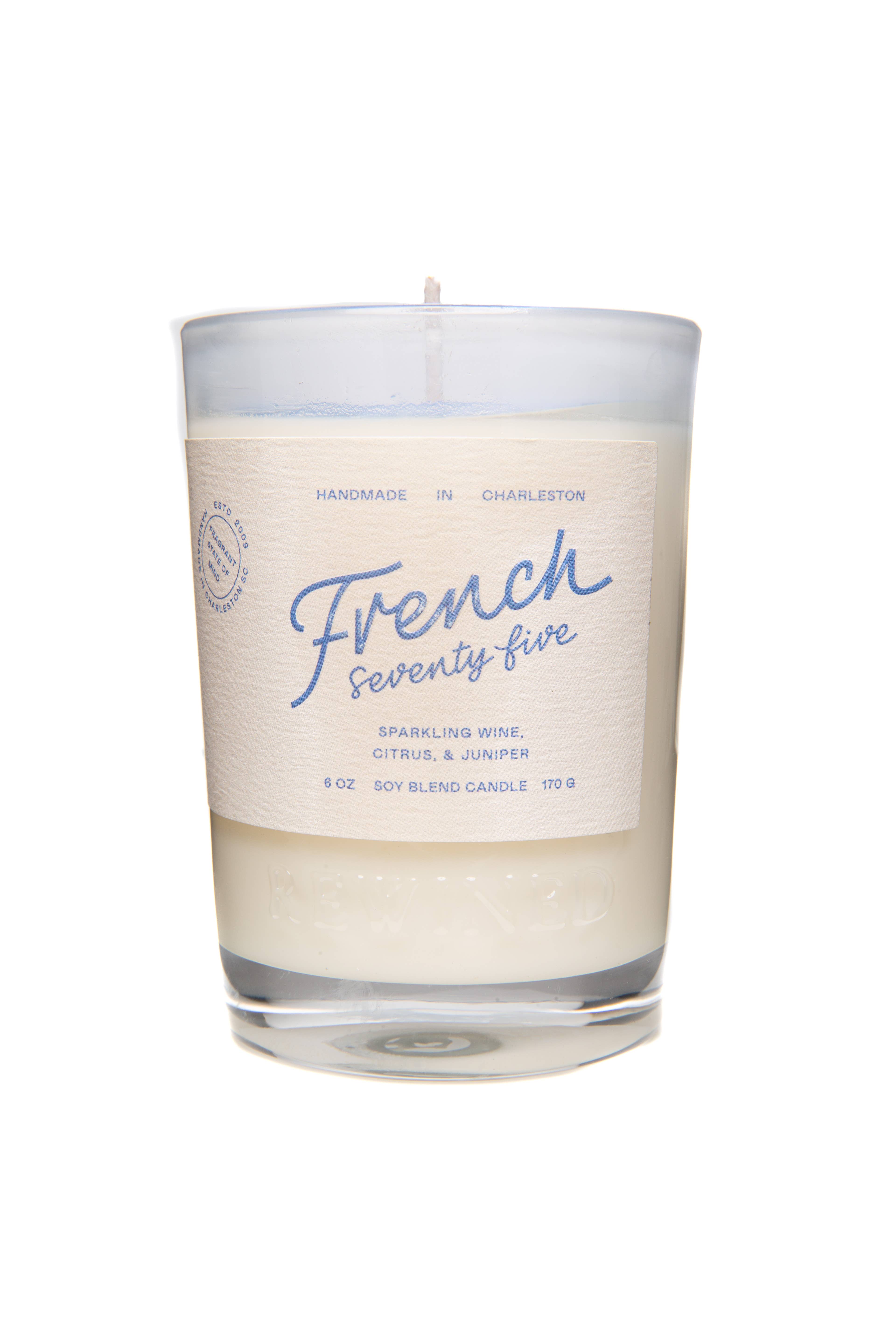 Rewined - Wholesale Jar/Filled Candle - Rewined French 75 Candle 6 oz2