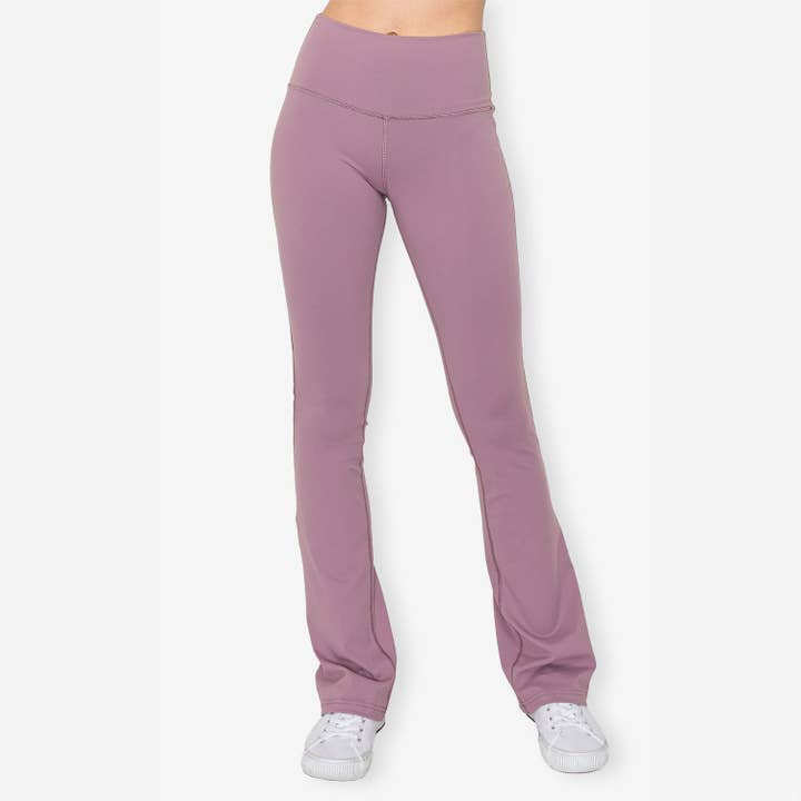 Flare Leggings - High Waisted - Lavender for wholesale by Vespr