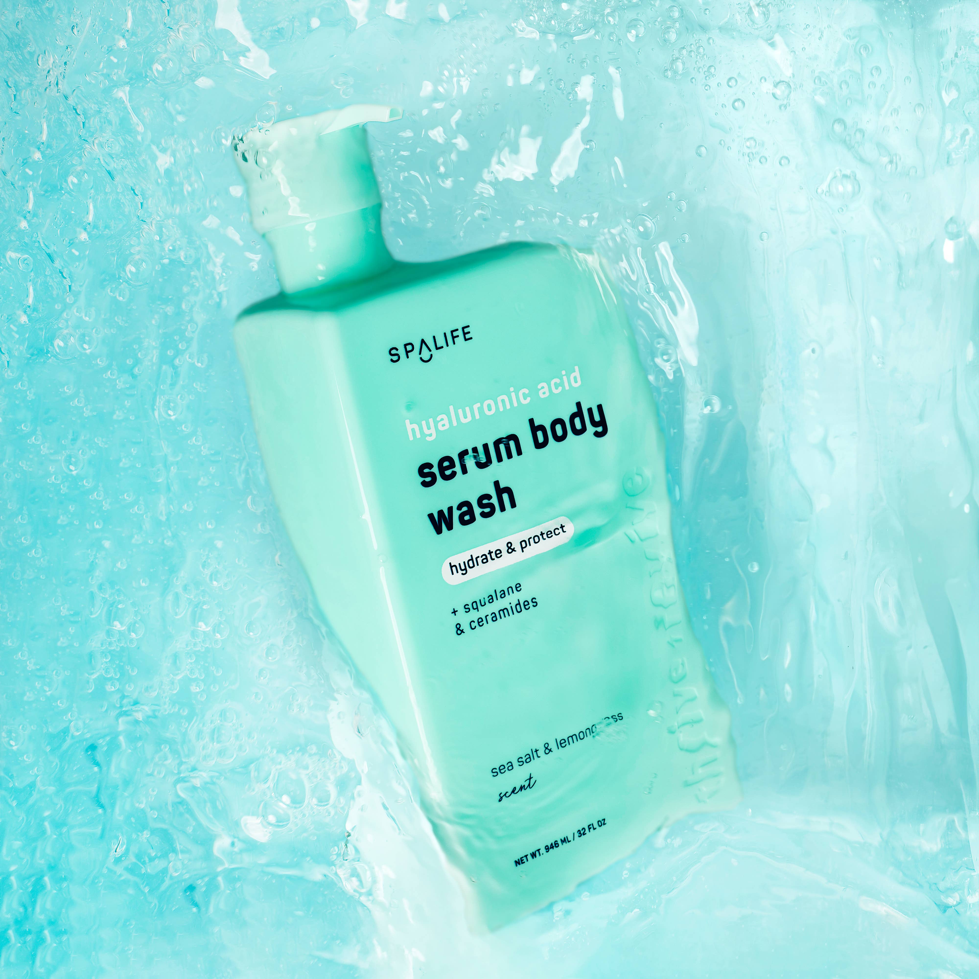 My Spa Life - Vente Lotions corporelles/Gels douches - Gel Douche au Sérum d'Acide Hyaluronique, Parfum Sel Marin & Citronnelle2