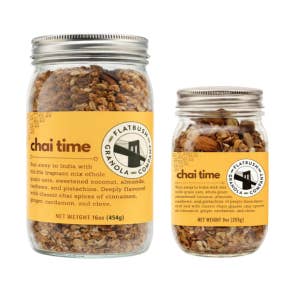 Chai Time Granola (Jar) for wholesale by Flatbush Granola Company