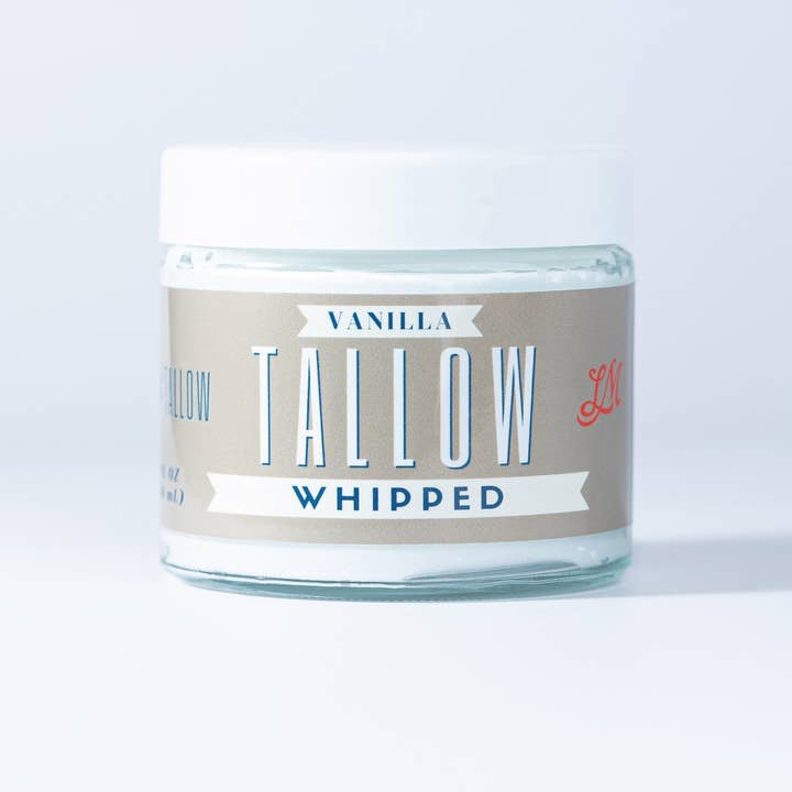 Vanilla Whipped Tallow Moisturizer | 100% Natural Skincare for wholesale by Lady May Tallow