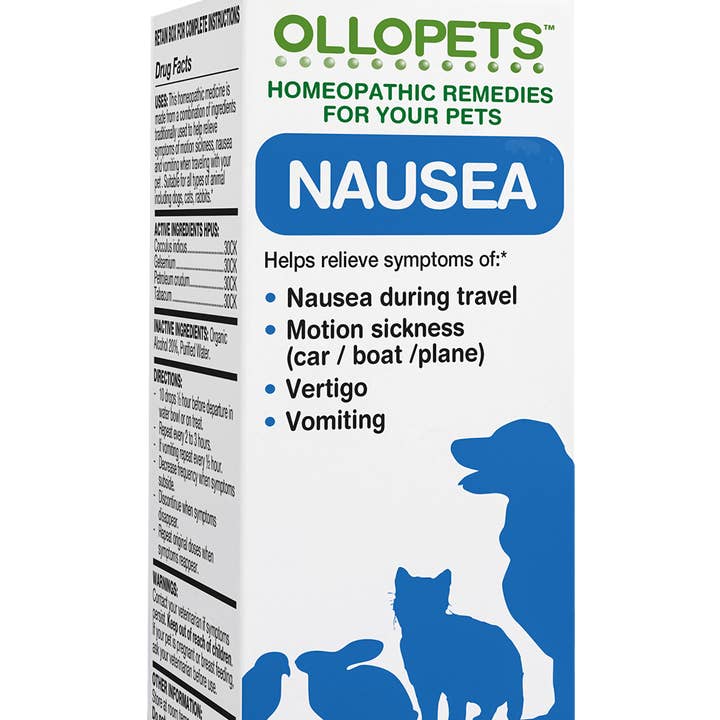 Ollopets Nausea, Homeopathic Drops for All Pets, 30ml for wholesale by Ollois