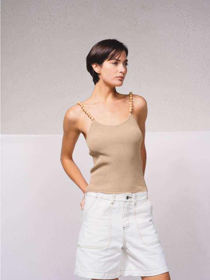 SMF - Wholesale Knit top – Women's - 249178 - Knitted top with ball straps2