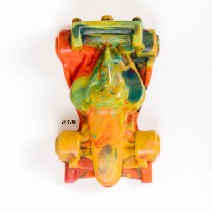 Giant Race Car Rainbow Crayon -The Original Rainbow Crayon® for wholesale by Art 2 the Extreme® - The Original Rainbow Crayon®
