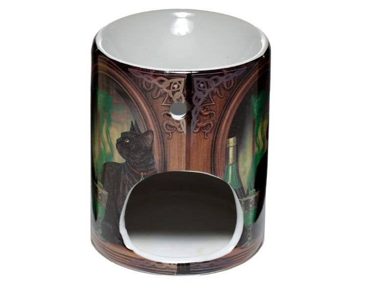 Crystal Magick Wholesale Ltd – wholesale Oljevärmare – Absint katt oljebrännare av Lisa Parker2